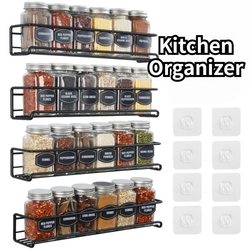 Spice Jar Labels - Étagère à épices de cuisine en