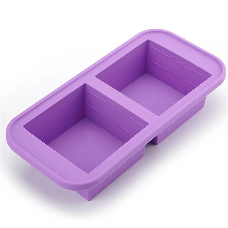 Meal Prep Oven Safe Containers - Moules en silicone 1/2 tasse avec