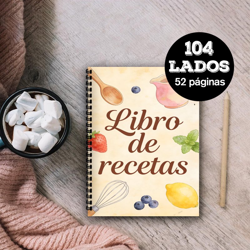 Meal Prep Healthy Recipes - Carnet de recettes espagnoles en format