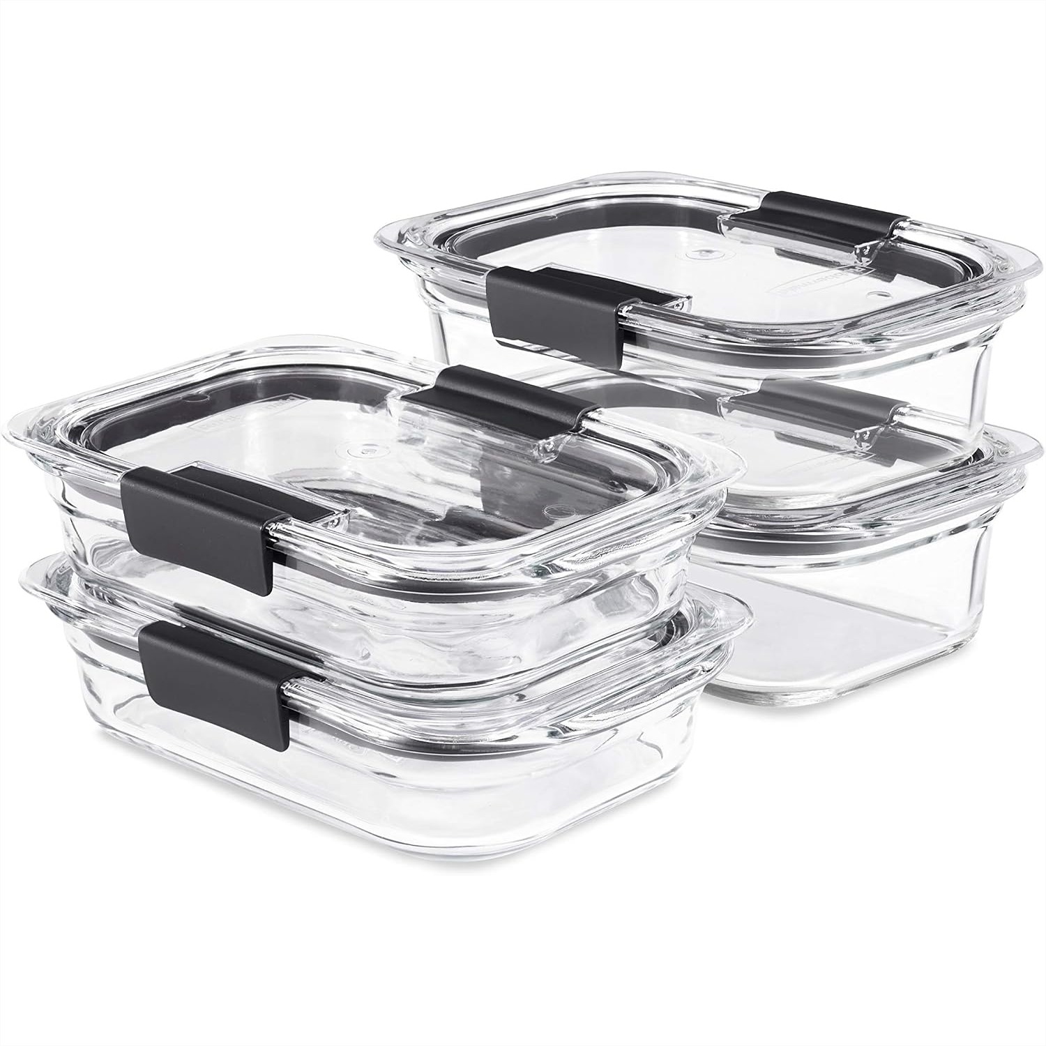 Meal Prep Oven Safe Containers - Ensemble de 4 récipients en verre