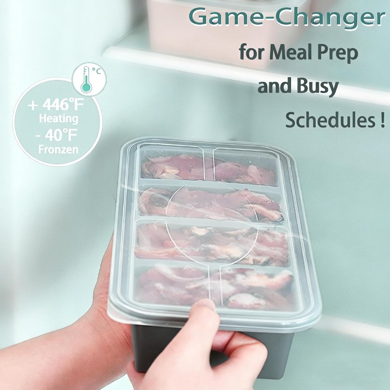 Meal Prep Oven Safe Containers - Moules à glaçons en silicone pour