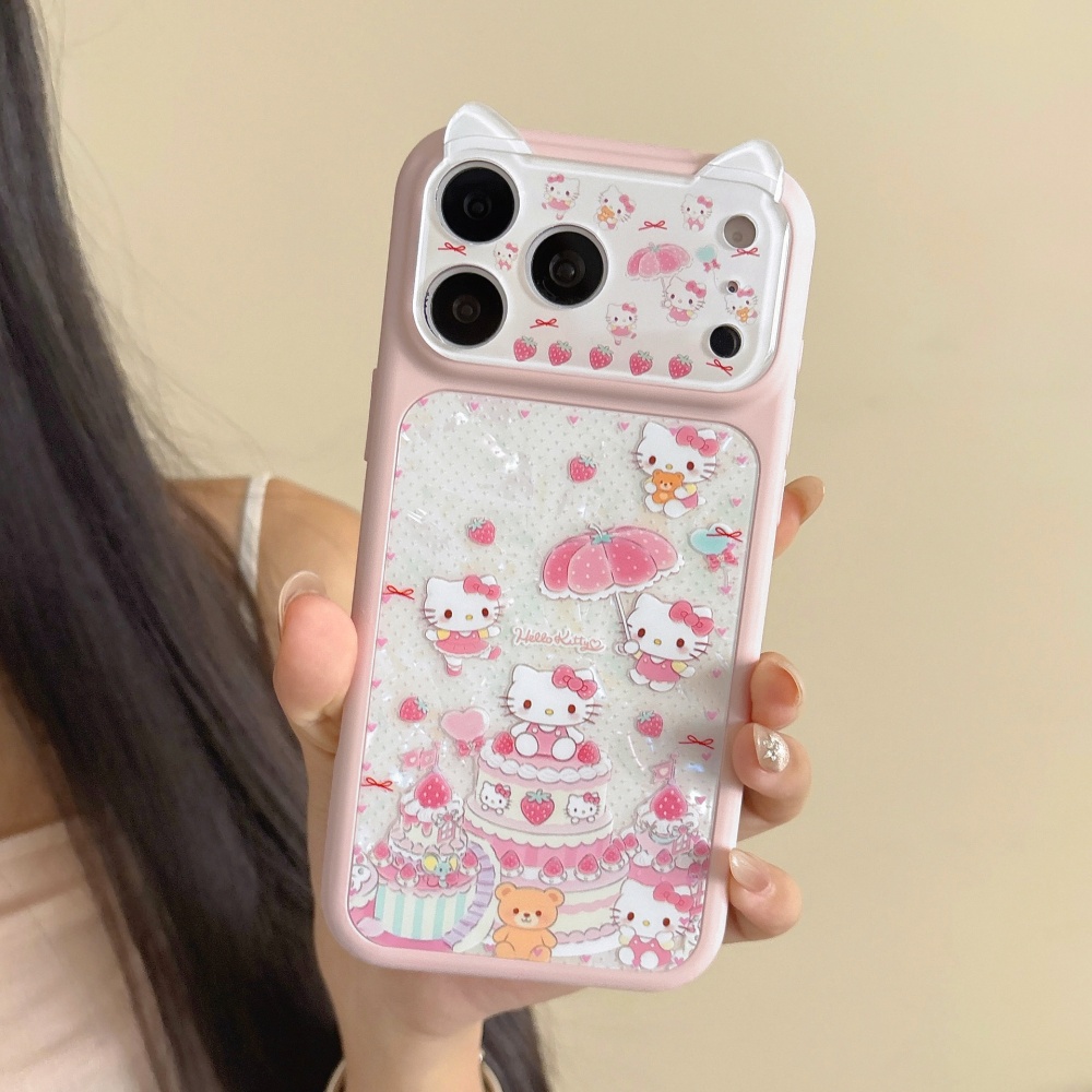 Strawberry Huller - Coque de téléphone rose KT motif