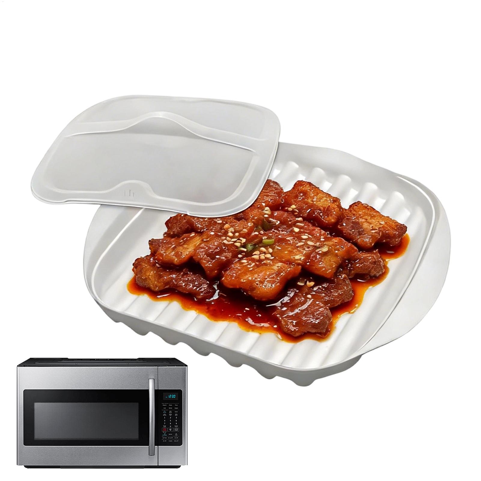 Meal Prep Hot Dogs - Plateau à bacon pour micro-ondes avec