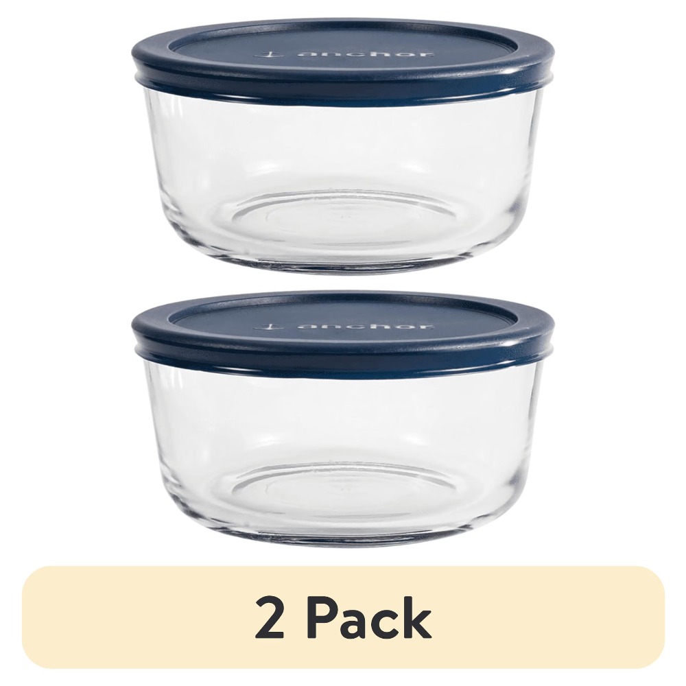 Meal Prep Oven Safe Containers - Lot de 2 récipients de conservation