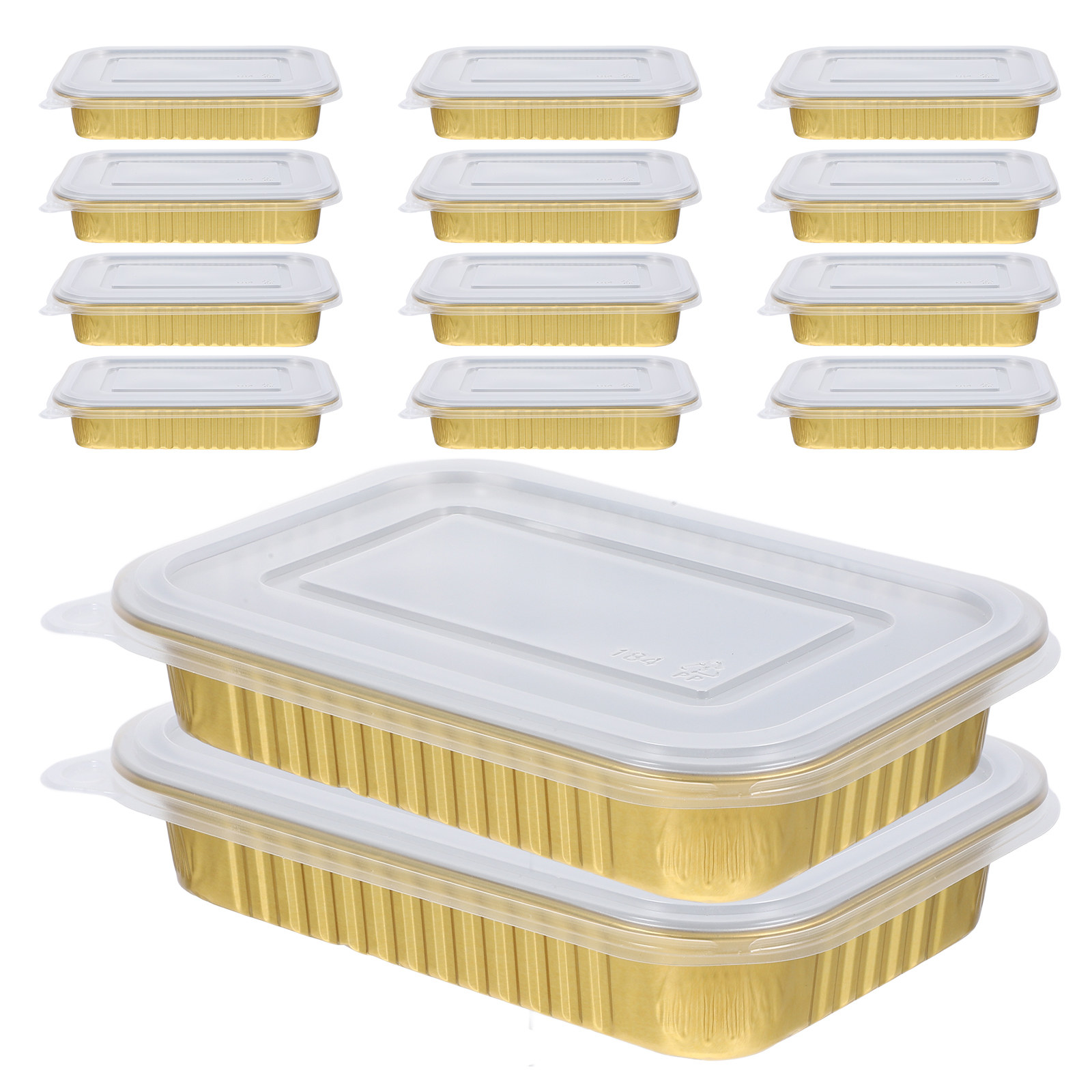 Meal Prep Oven Safe Containers - 20 contenants rectangulaires en aluminium 184