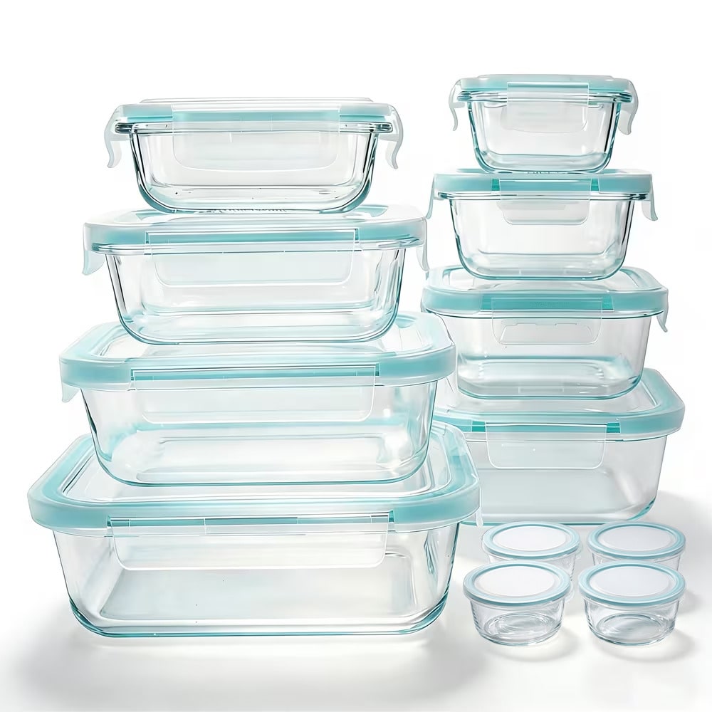 Meal Prep Oven Safe Containers - Ensemble de 24 contenants de stockage