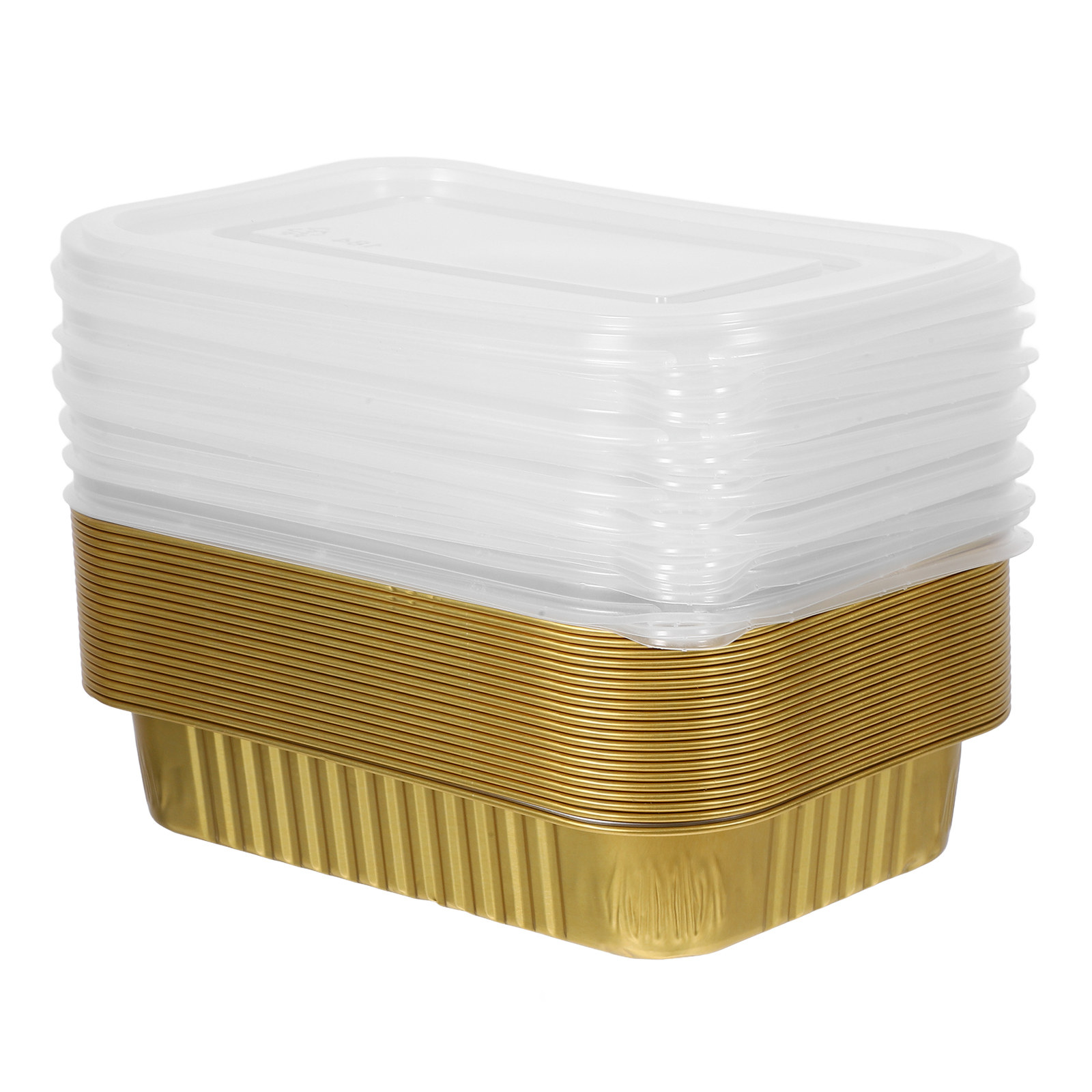 Meal Prep Oven Safe Containers - 20 contenants rectangulaires en aluminium jetables,