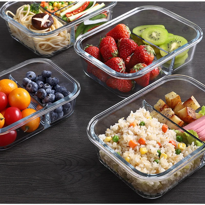 Boîte à lunch en verre scellée - Meal Prep Glass Containers With Lids avis et prix