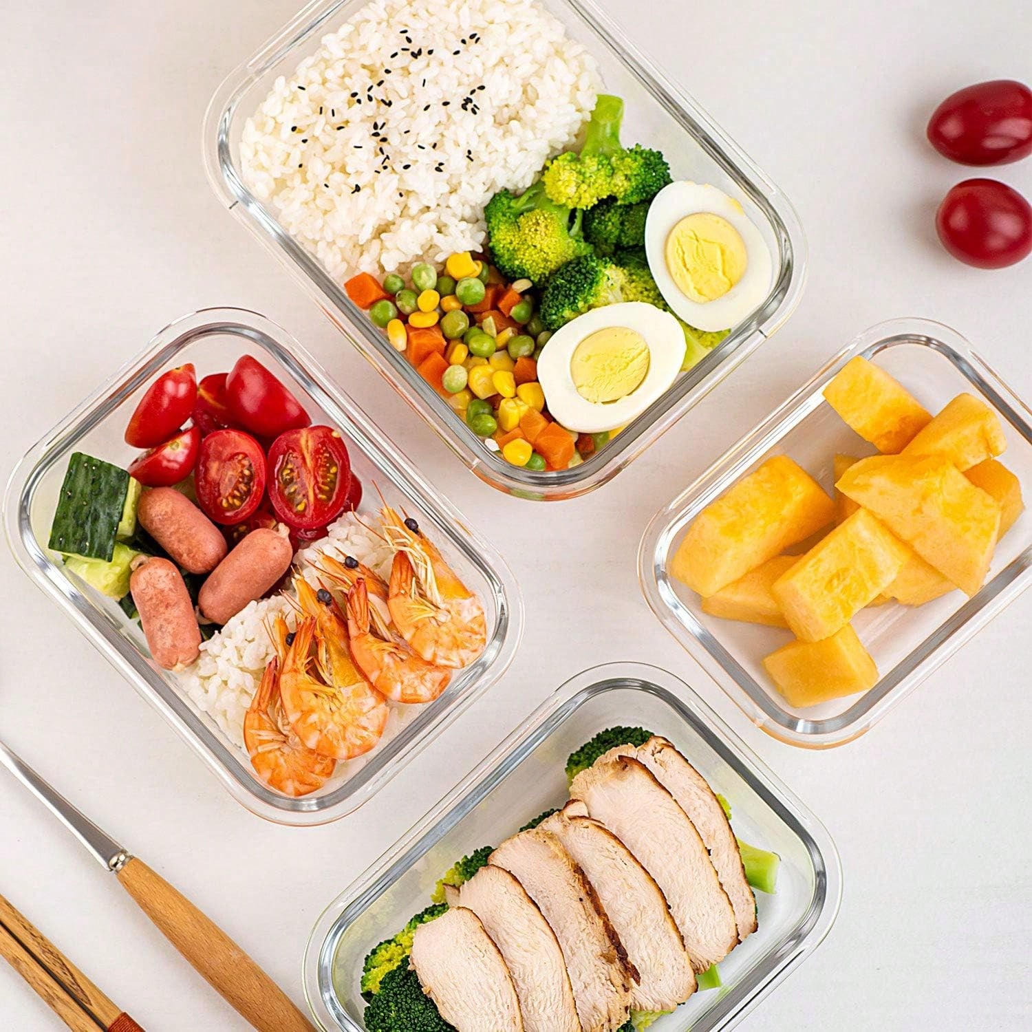 Lot de 10 récipients en verre  - Meal Prep Oven Safe Containers avis et prix
