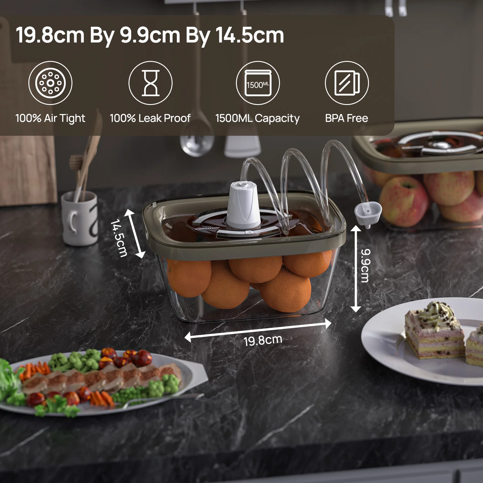 Vakumar-Scelleuse sous vide he - Meal Prep Glass Containers With Lids avis et prix