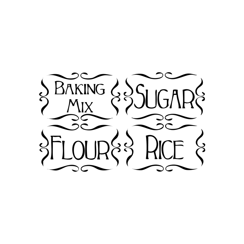 Autocollants muraux en vinyle  - Spice Jar Labels avis et prix