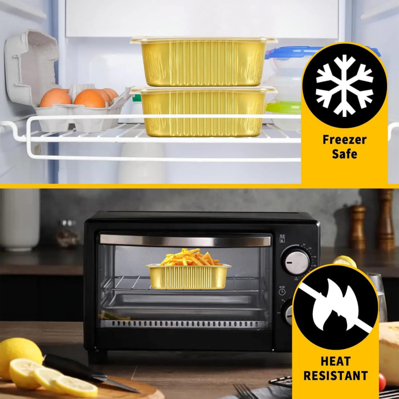 【Poussettes dorées de 20 pièce - Meal Prep Oven Safe Containers avis et prix