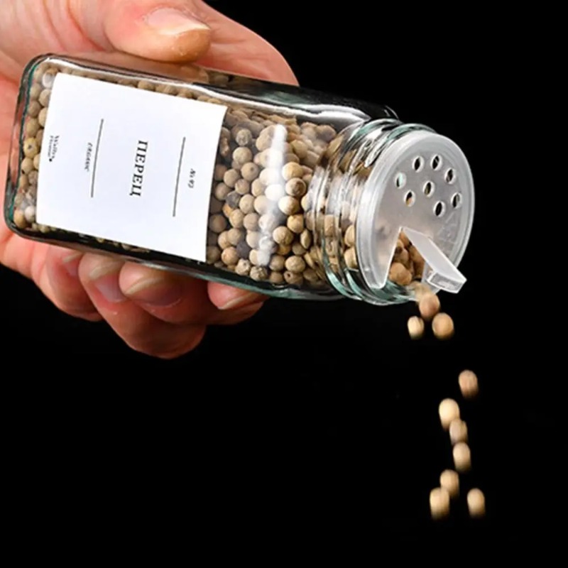 Ensemble de pots à épices carr - Spice Jar Labels avis et prix