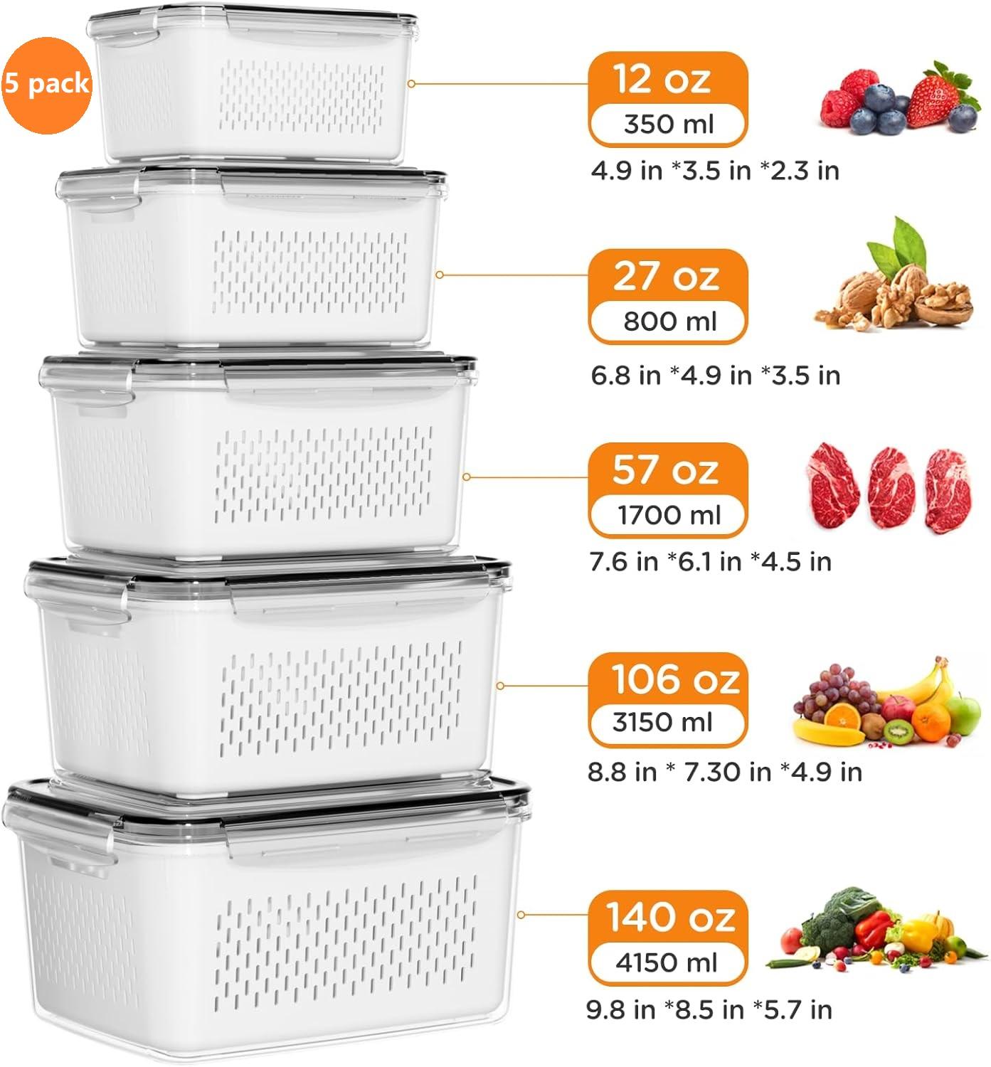 Ensemble de 4/5/6/8 contenants - Meal Prep Oven Safe Containers avis et prix