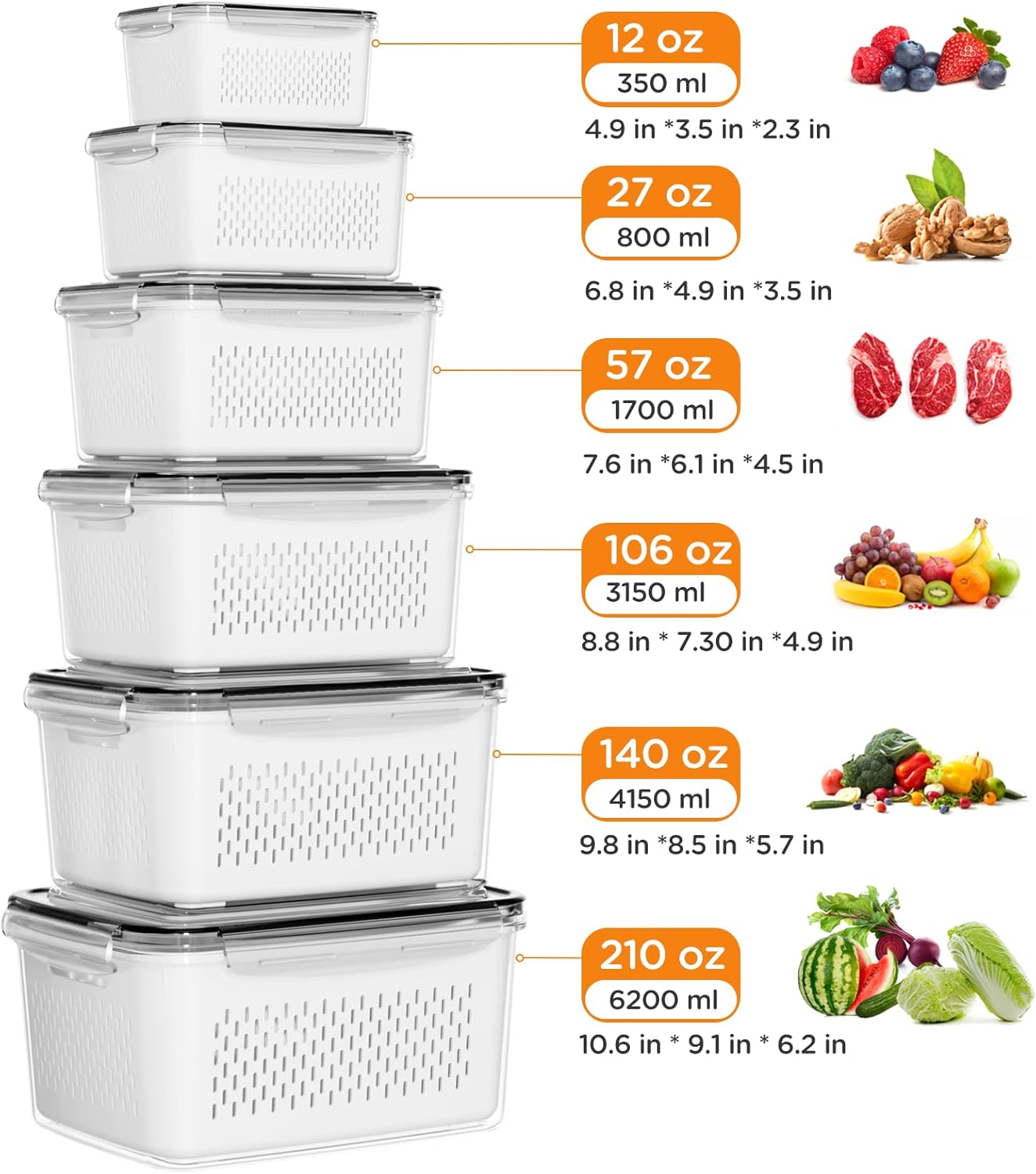 Ensemble de 4/5/6/8 contenants - Meal Prep Oven Safe Containers avis et prix