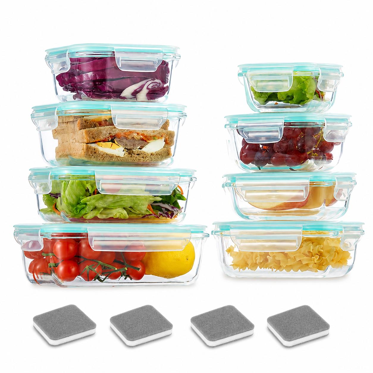 16 contenants en verre herméti - Meal Prep Glass Containers With Lids avis et prix