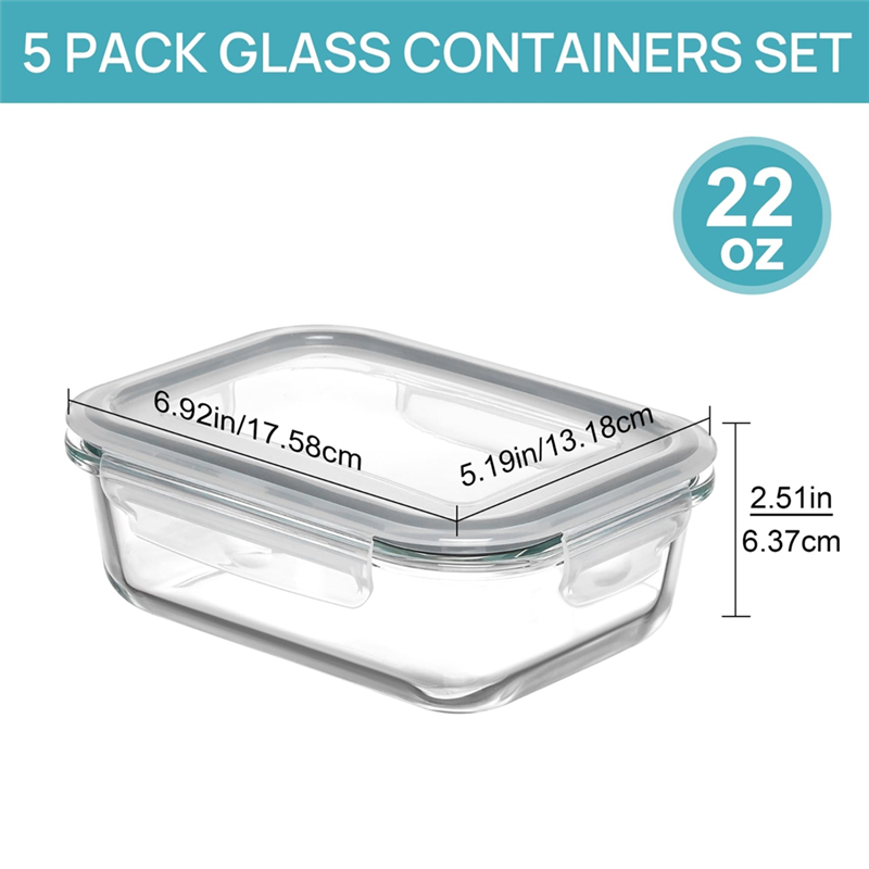 【FLASH OFFRE】 Conteneurs de st - Meal Prep Glass Containers With Lids avis et prix