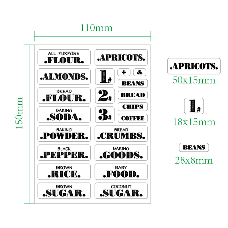 132pcs Cuisine Autocollants Al - Spice Jar Labels avis et prix