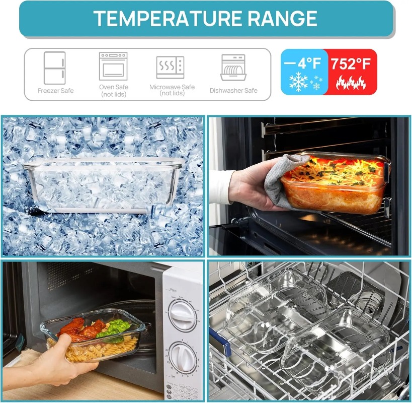 Ensemble de 18 récipients de c - Meal Prep Glass Containers With Lids avis et prix